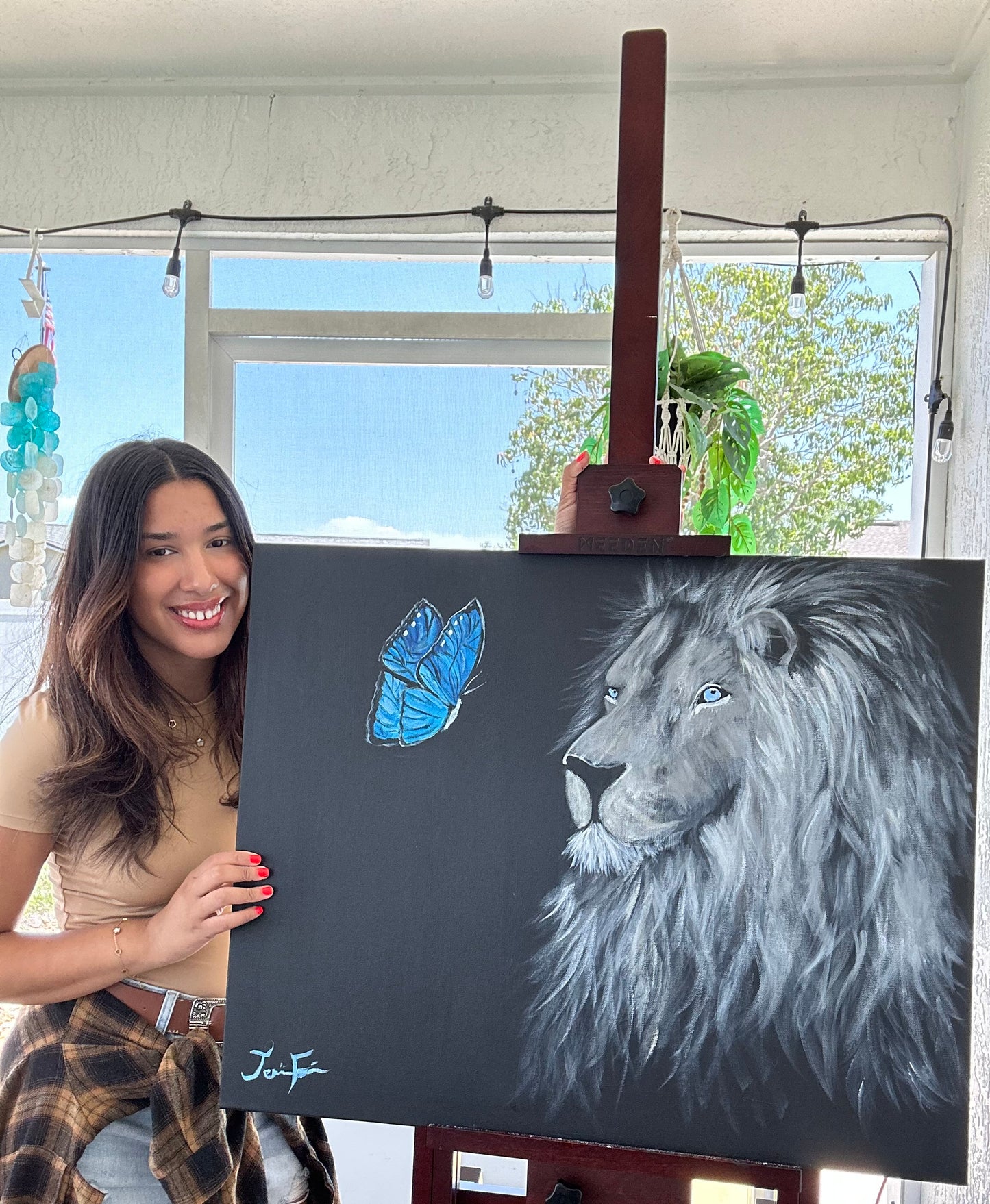 Commissioned Lion of Judah painting Painting