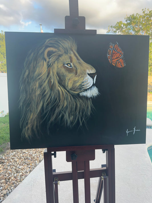 Commissioned Lion of Judah painting Painting